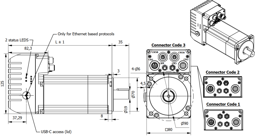 Tech IVI080 0750NX100X C-S200